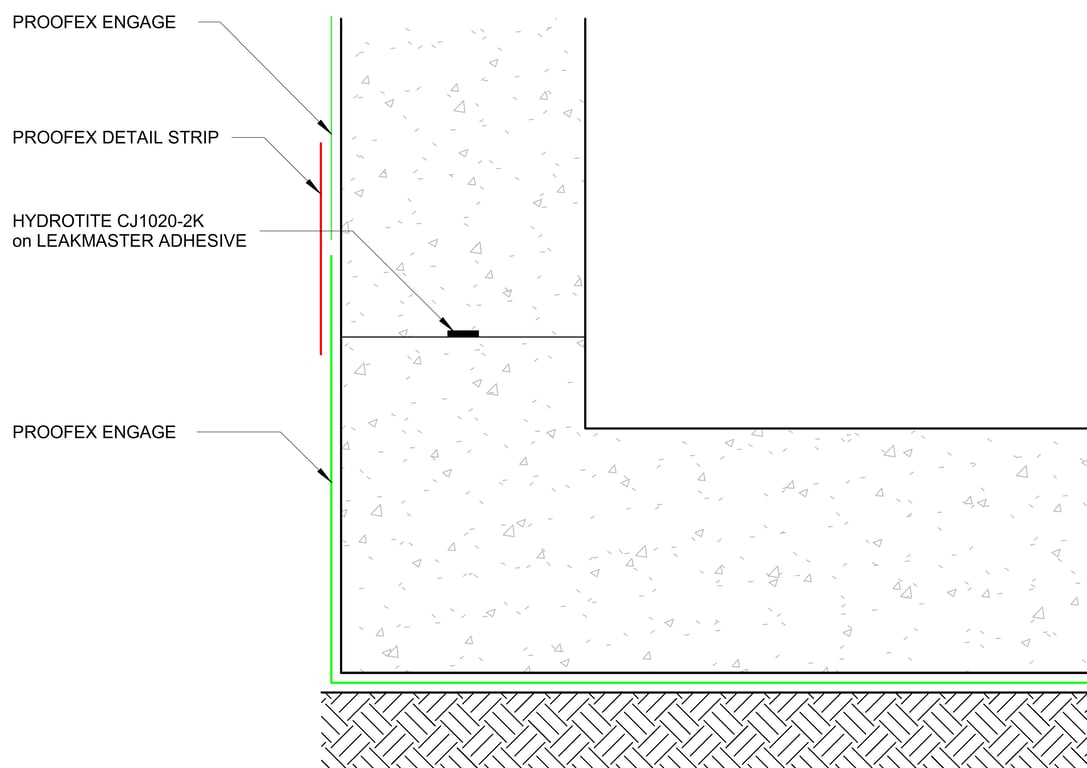 Navigate to PROOFEX ENGAGE STANDARD DETAIL TYPICAL EDGE DETAIL (b)
