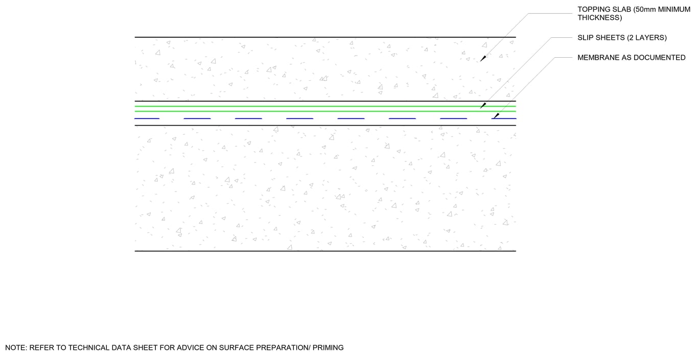  Image of TRAFFICABLE ROOF - PODIUM DECK (b) MEMBRANE AS DOCUMENTED SYSTEM