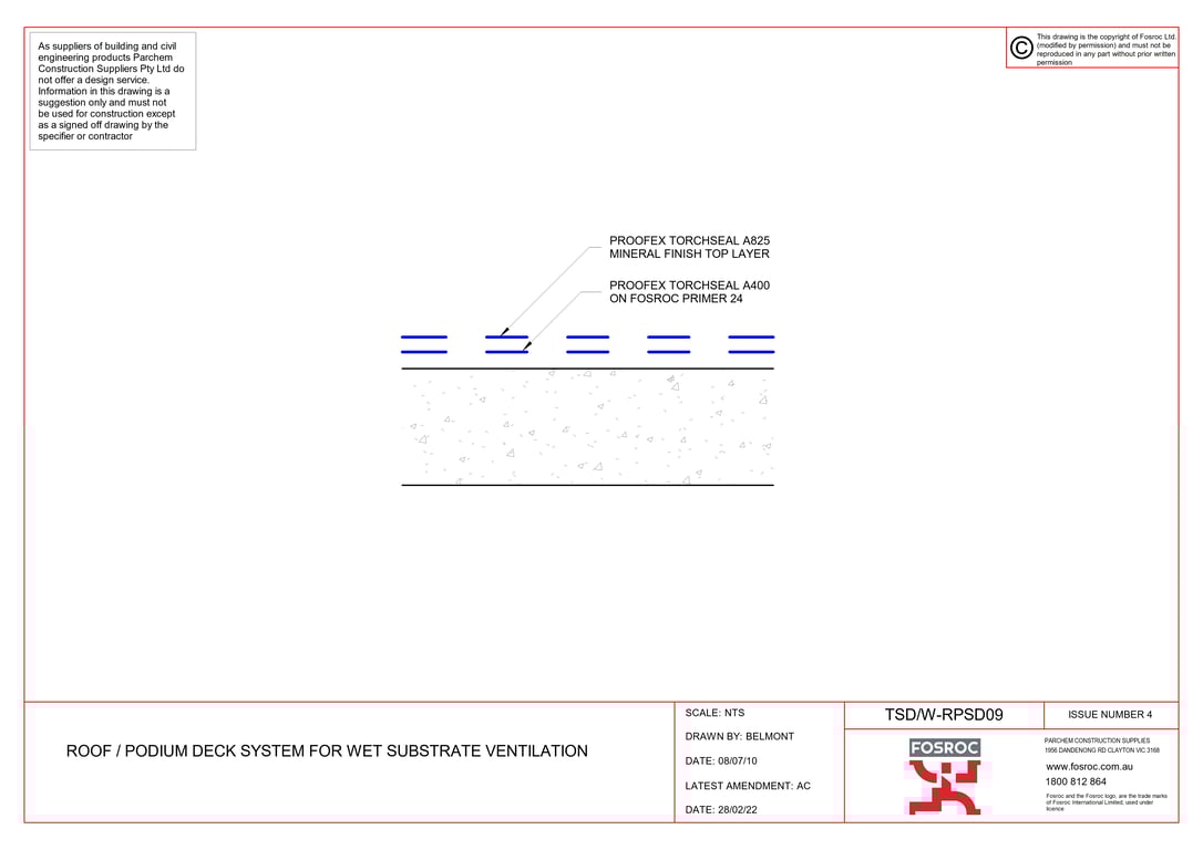 Navigate to TSD-W-RPSD09 - ROOF - PODIUM DECK SYSTEM FOR WET SUBSTRATE VENTILATION
