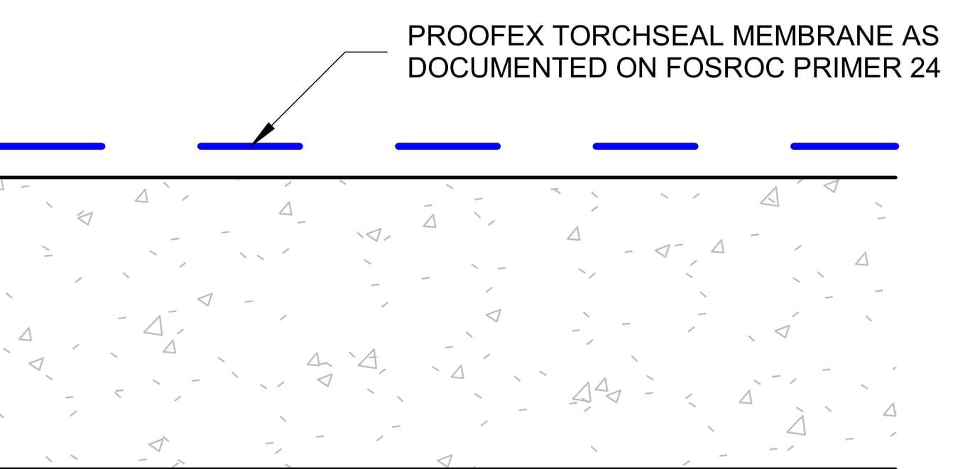 UV EXPOSED ROOF - PODIUM DECK (b) MEMBRANE AS DOCUMENTED