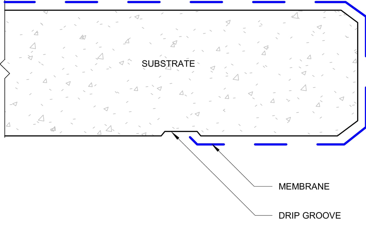  Image of VERTICAL DOWNWARD TERMINATION - BALCONY EDGE DETAIL (a)