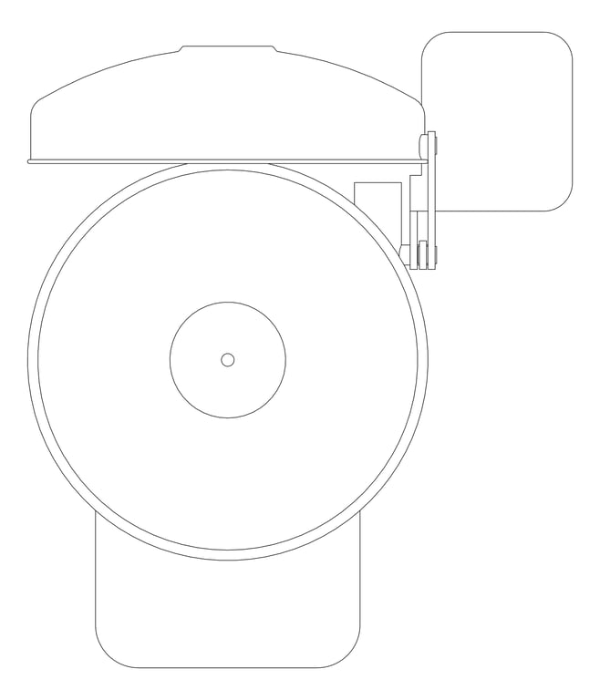 Plan Image of Basin SafetyWashStation GalvinEngineering GalvinSafeAxion Pedestal