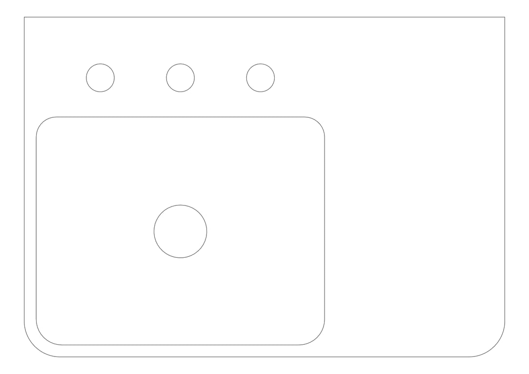 Plan Image of Basin WallHung GalvinEngineering GalvinAssist Left