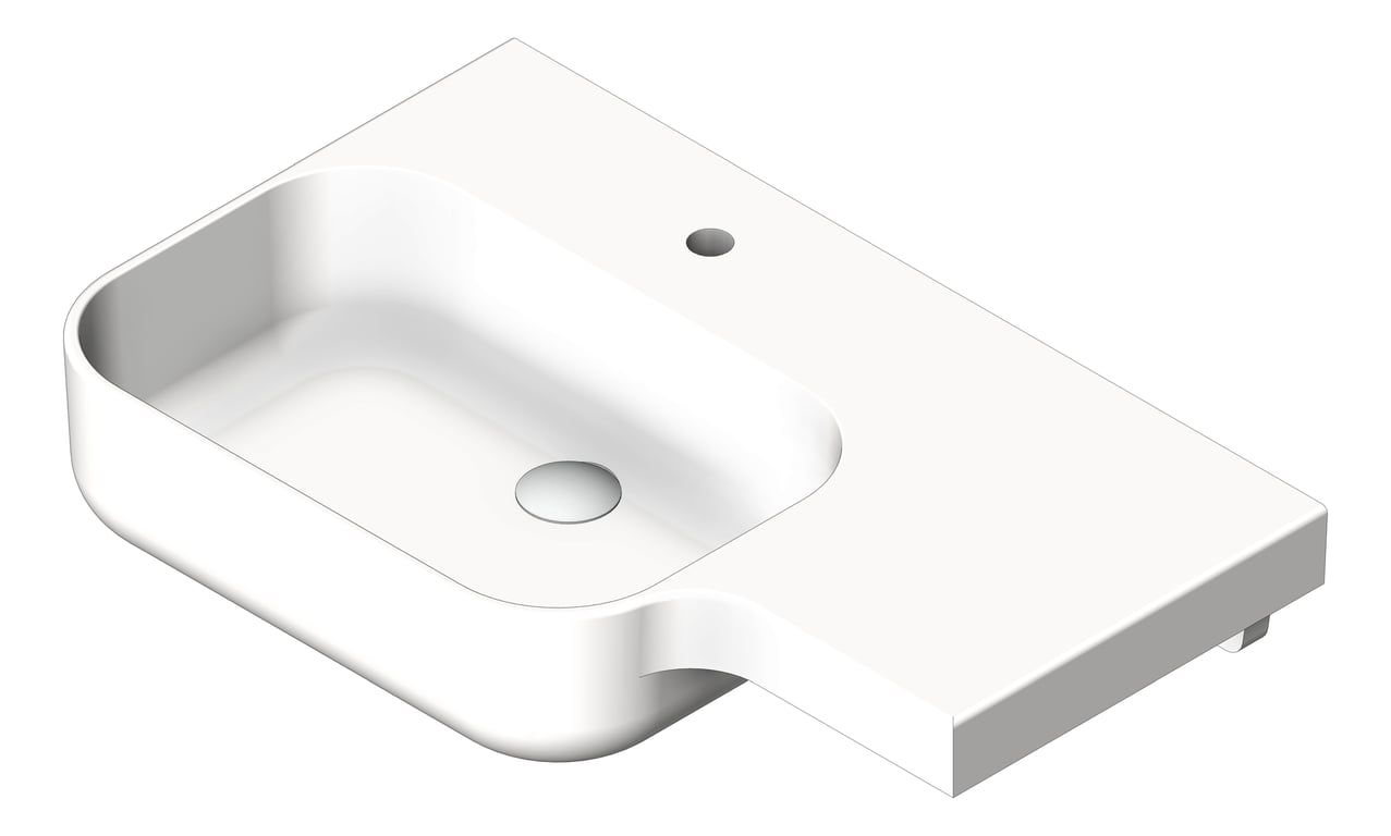Basin WallHung GalvinEngineering GalvinAssist NoOverflow Left