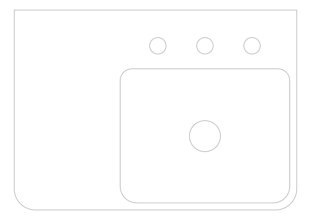 Plan Image of Basin WallHung GalvinEngineering GalvinAssist Right