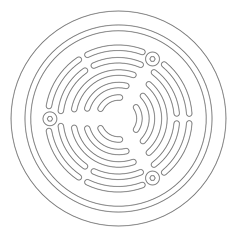 Plan Image of Drain Floor GalvinEngineering HeelGrate Vinyl