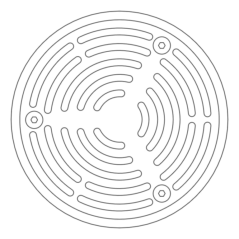 Plan Image of Drain Floor GalvinEngineering SlipSafe Bolted