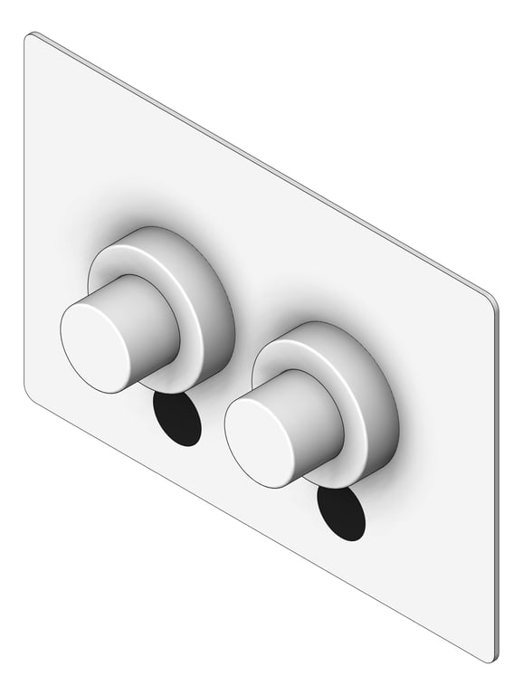 FlushPlate Wall GalvinEngineering VandalResistant Dual