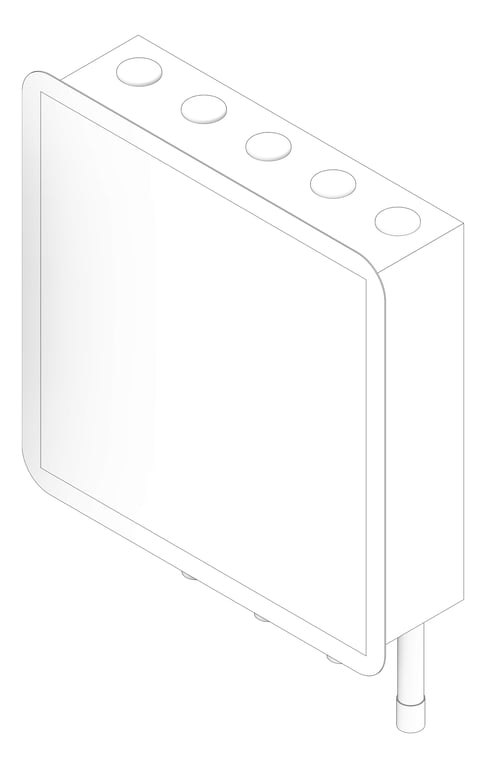 3D Documentation Image of Cabinet Wall GalvinEngineering CliniMix LeadSafe TMV ColdBypass
