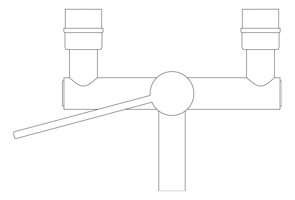 Plan Image of TapSet Basin GalvinEngineering CliniMix LeadSafe Wall ThermostaticProgressive