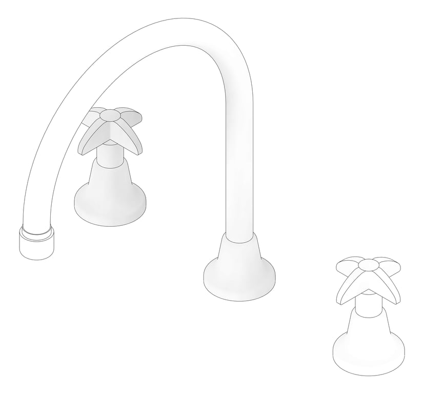 3D Documentation Image of TapSet Basin GalvinEngineering VandalResistant Aerator Gooseneck