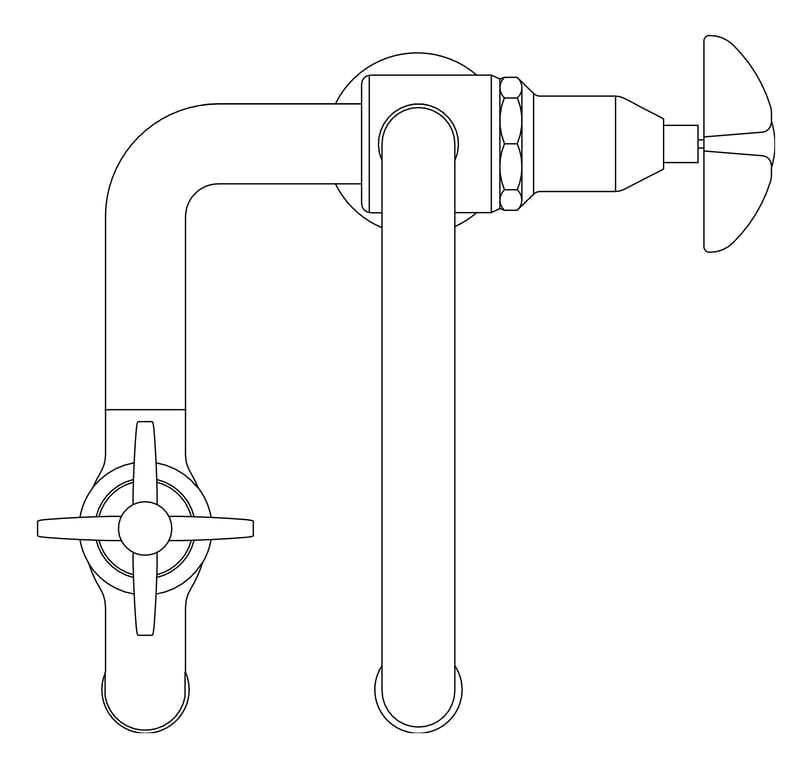 Plan Image of TapSet Hob GalvinEngineering GalvinLab Laboratory Swivel 2Way