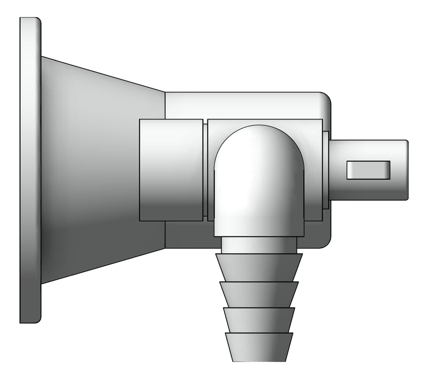 Left Image of Turret Laboratory GalvinEngineering GalvinLab Gas RightAngle 2Way