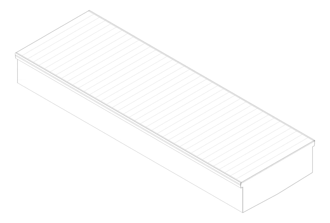 3D Documentation Image of Drain Channel Heelguard ClickDrain 300Series