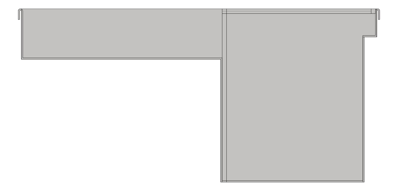 Left Image of Drain Channel Heelguard ThresholdDrain Subsil 100mmGrate