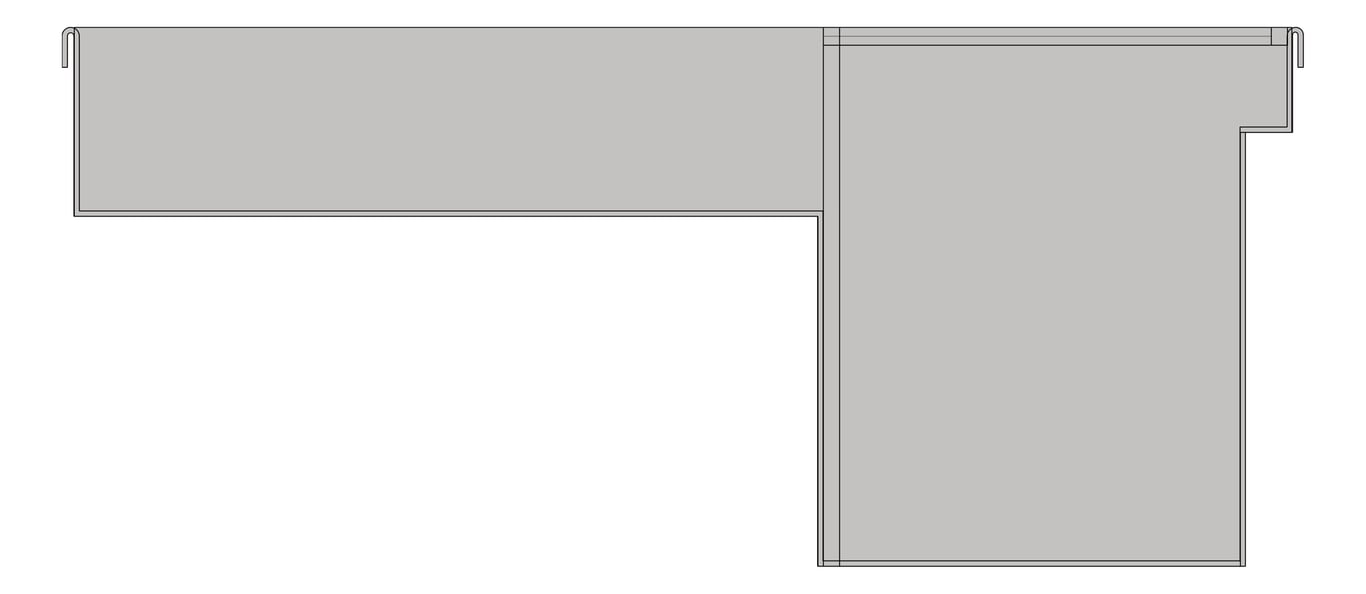 Left Image of Drain Channel Heelguard ThresholdDrain Subsil 80mmGrate