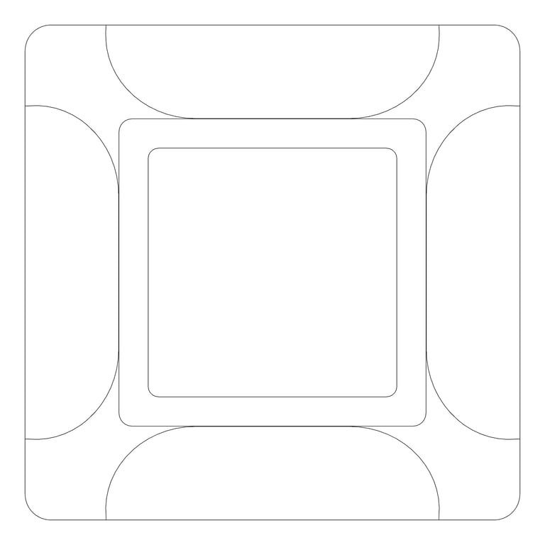 Plan Image of Lighting SurfaceMount IlluminatePros CanopyLight Large