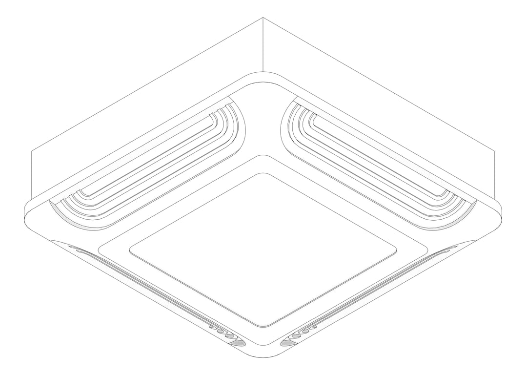 3D Documentation Image of Lighting SurfaceMount IlluminatePros CanopyLight Small