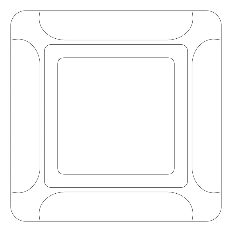 Plan Image of Lighting SurfaceMount IlluminatePros CanopyLight Small