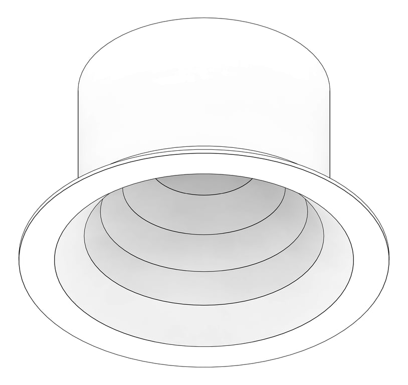 3D Documentation Image of Lighting CeilingRecessed IlluminatePros VistaEnergy Downlight 125