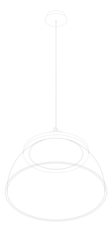 3D Documentation Image of Lighting CeilingSuspended IlluminatePros PremiumHighBay Flexi