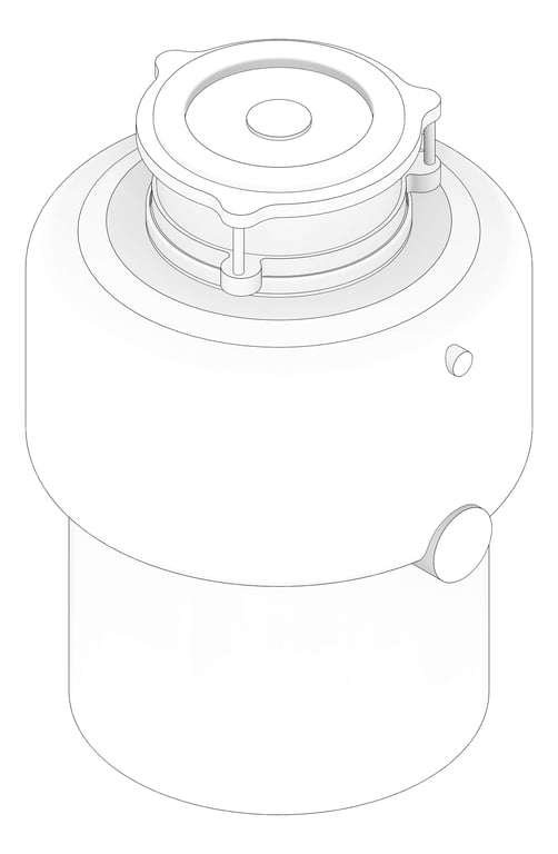 3D Documentation Image of WasteDisposer Food InSinkErator E200