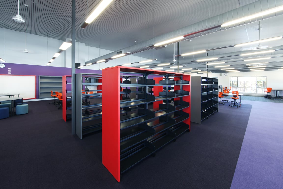 Aveley Secondary College 6 Image of Shelving Library Intraspace Metal