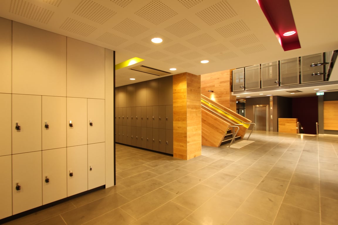 Brighton Grammar Student Lockers 3 Image of Locker Laminate IntraSpace Traditional 2Door
