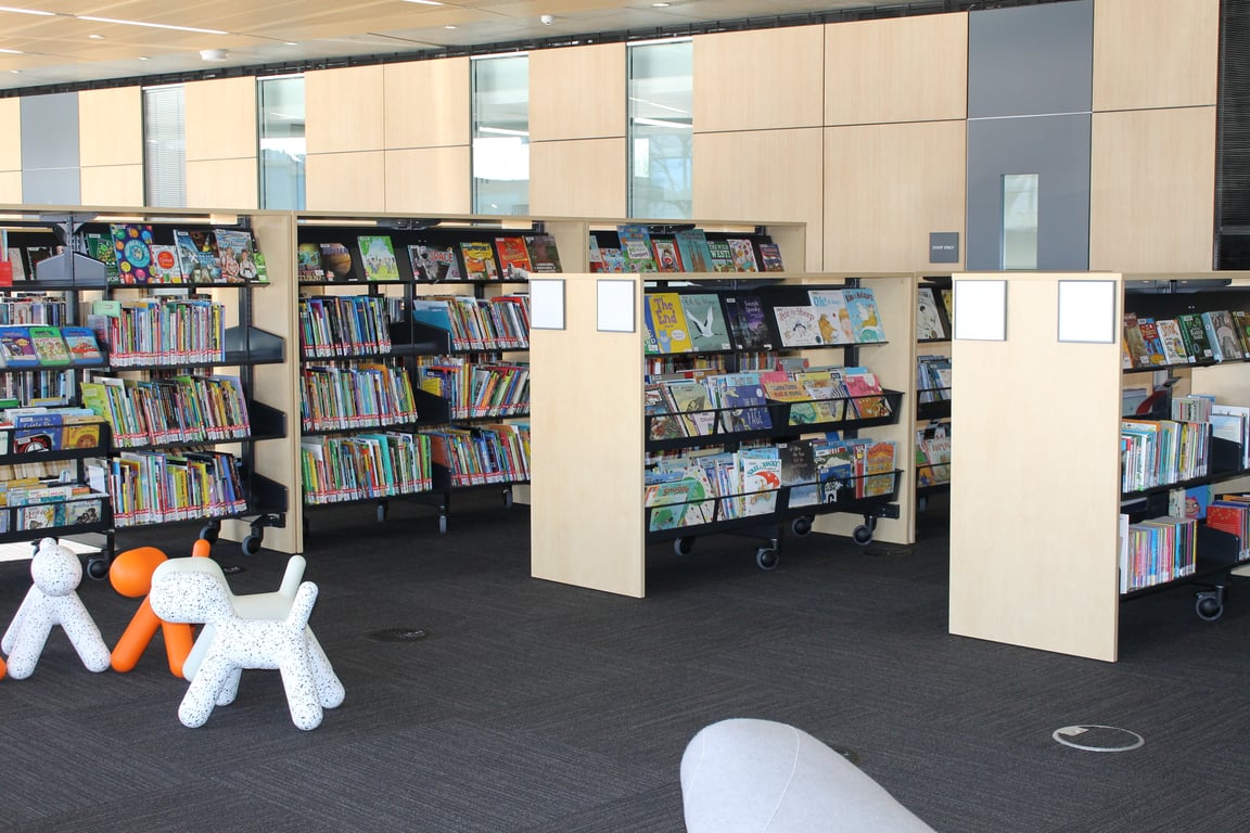 IMG 4514 Image of Shelving Library Intraspace Metal Mobile