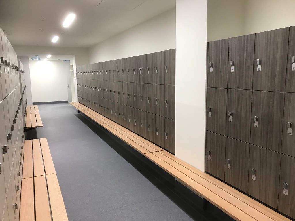 IMG 8165 Image of Locker Laminate IntraSpace Traditional HighBase Tall 3Door