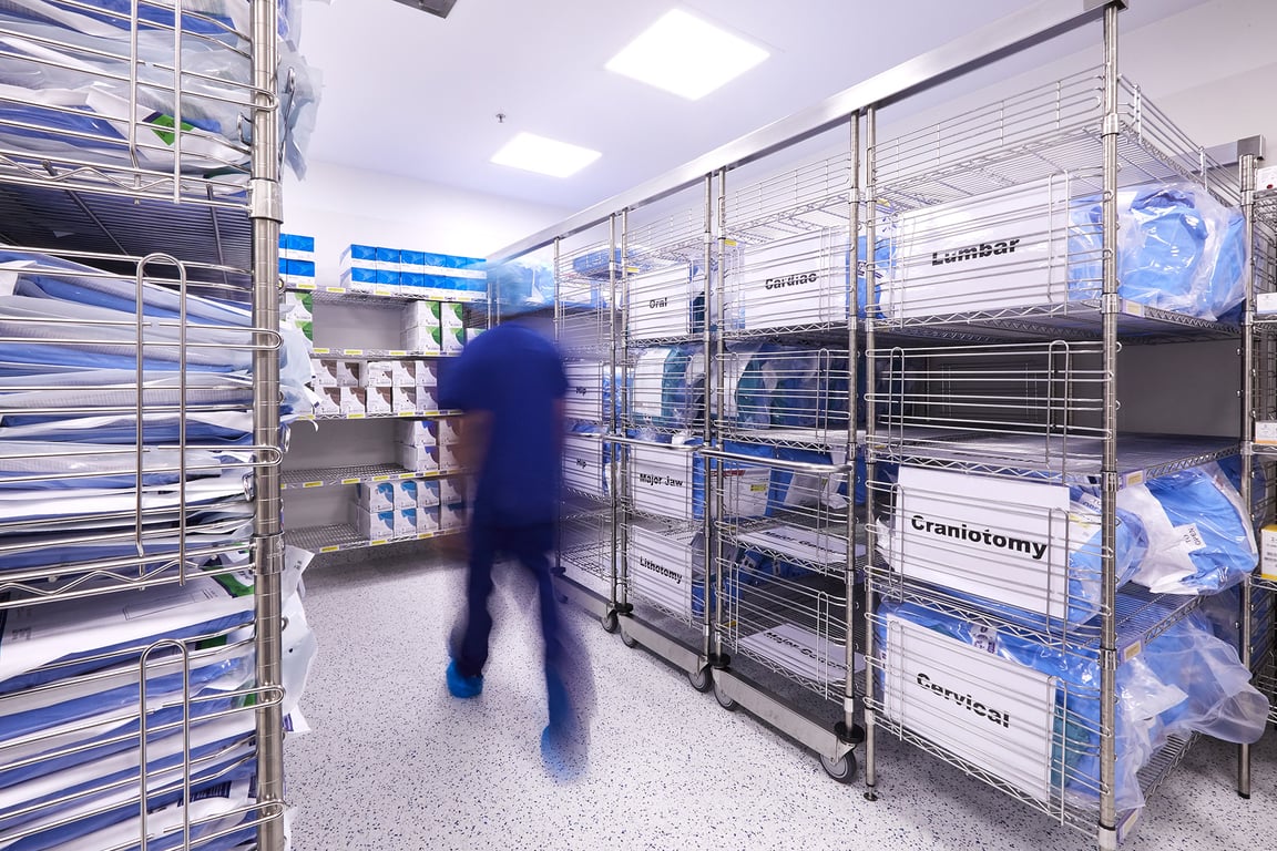 INTRASPACE ADELAIDE CALVARY  111 Image of Shelving TrackMount IntraSpace IntraMed Wire