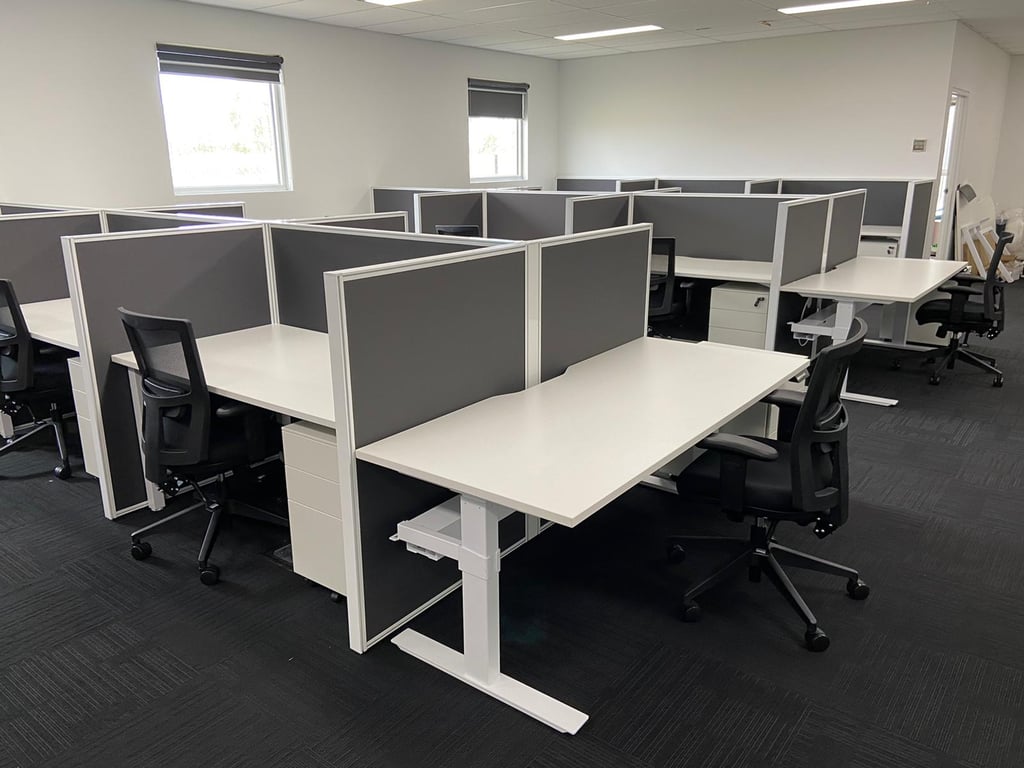 Melton Council Image of Desk Adjustable IntraSpace 3Column Double