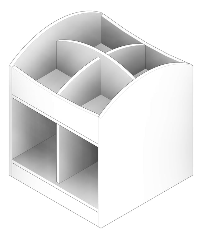 3D Documentation Image of BookBox Library IntraSpace Single