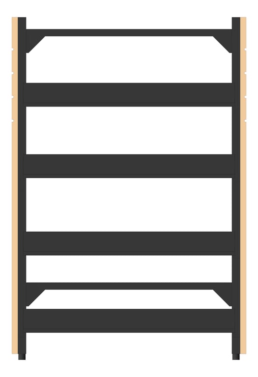 Front Image of Shelving Library Intraspace Metal SingleSided