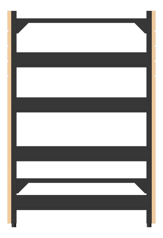 Front Image of Shelving Library Intraspace Metal SingleSided