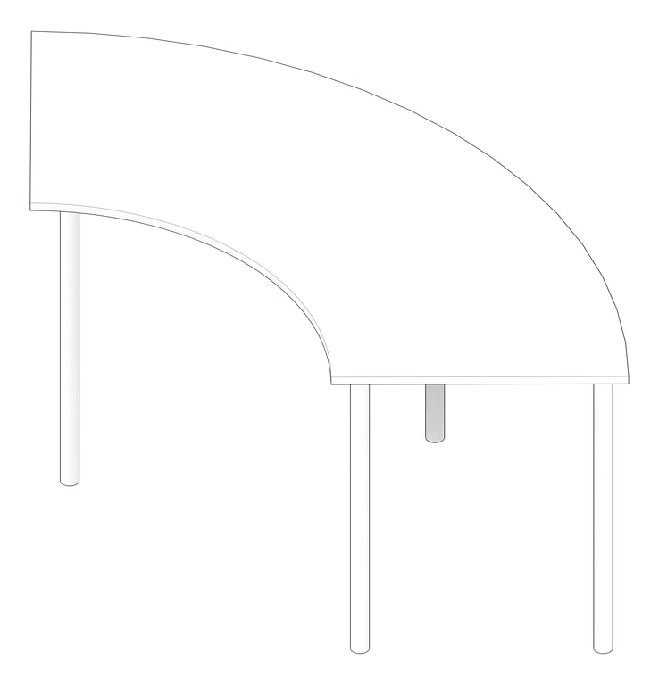 3D Documentation Image of Table Student IntraSpace Crescent