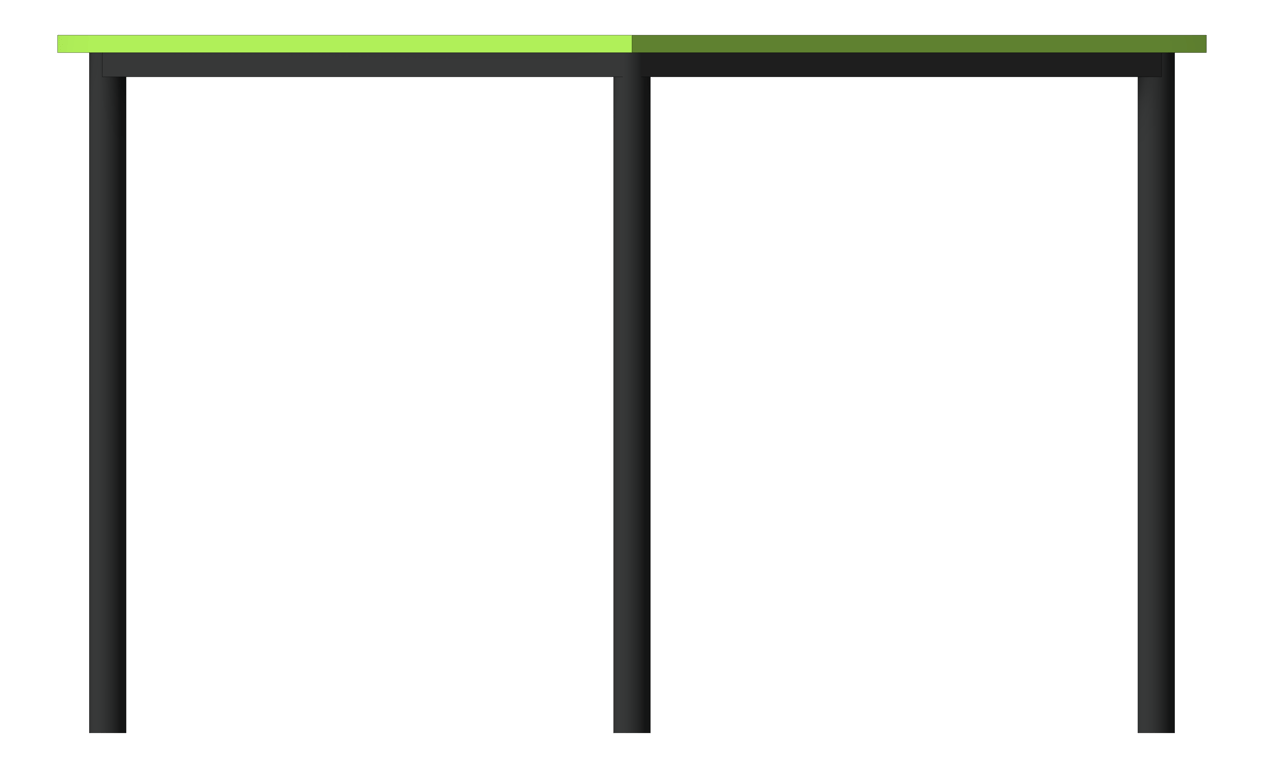 Front Image of Table Student IntraSpace TriTable