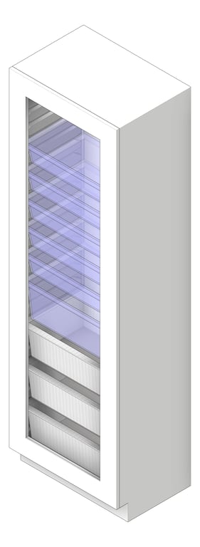 Cabinet Freestanding IntraSpace IntraMed Baskets 1Large 5Small 3Wire