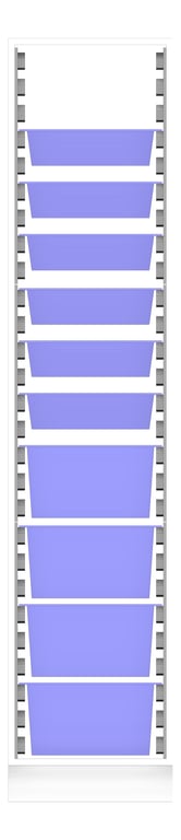 Front Image of Cabinet Freestanding IntraSpace IntraMed Baskets 4Large 6Small