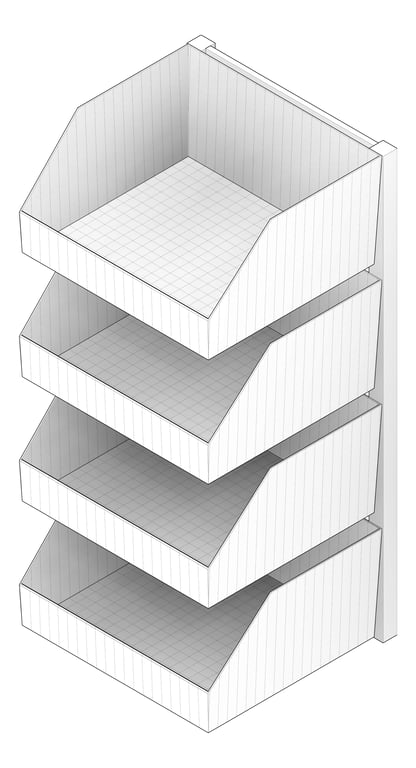 3D Documentation Image of HookPost IntraSpace StainlessSteel 900H Basket