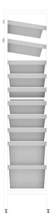 Left Image of ShelvingArray ModularRack IntraSpace IntraMed Baskets 2Large 8Small