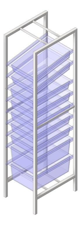 Navigate to Shelving ModularRack IntraSpace IntraMed Baskets 2Large 7Small