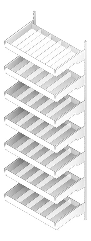 3D Documentation Image of Shelving WallMount IntraSpace IntraMed Pharmacy FullHeight