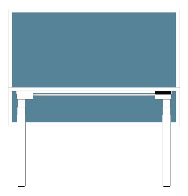 Front Image of Desk Adjustable IntraSpace 3Column Double