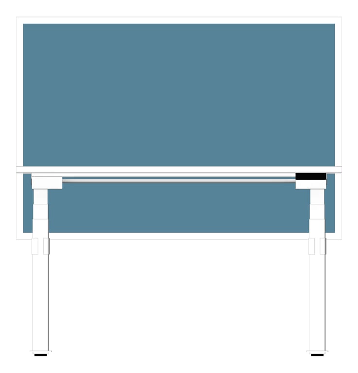 Front Image of Desk Adjustable IntraSpace 3Column Single