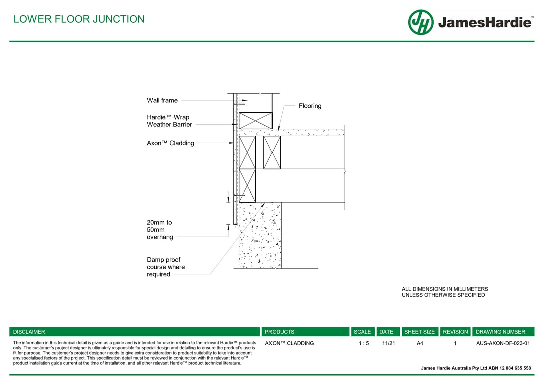 Navigate to AUS-AXON-DF-023-01 - LOWER FLOOR JUNCTION