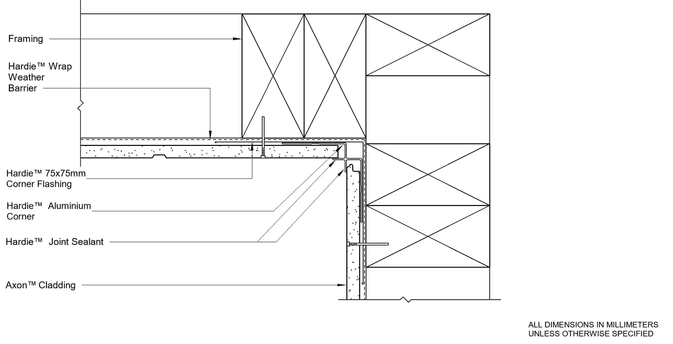  Image of AXON DF Aluminium Internal Corner