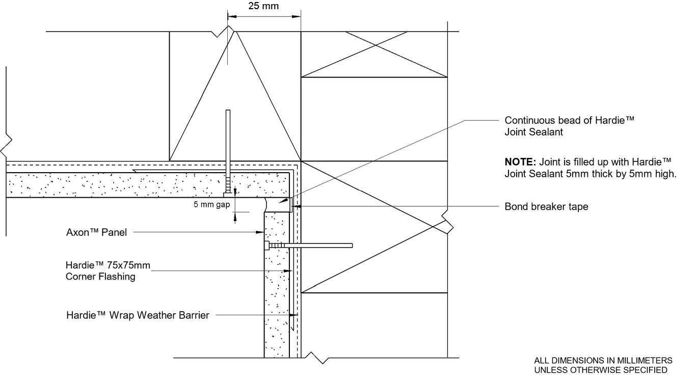 Navigate to AXON DF Sealant Fill Internal Corner Option 2