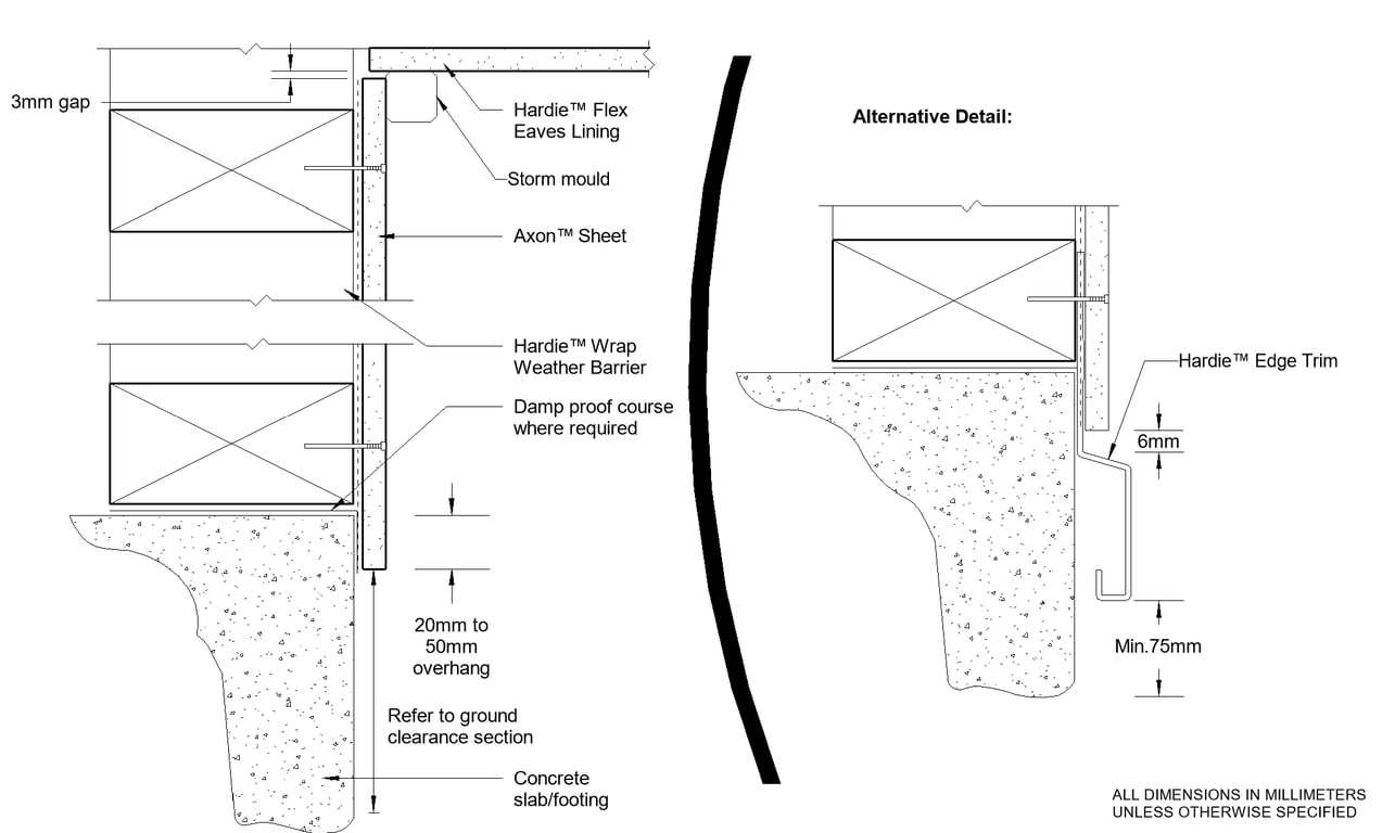 AXON DF Slab Eave Junction