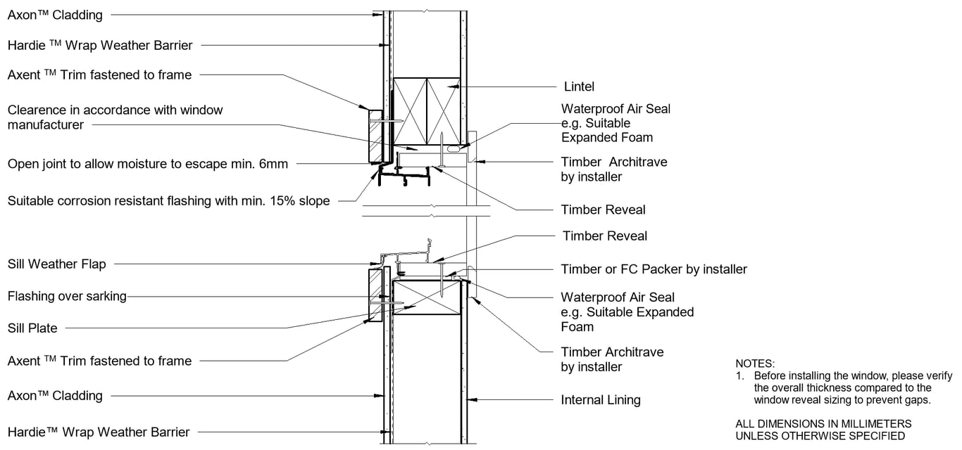  Image of AXON DF Window Sill And Head